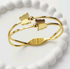 FABLLERY Anti tarnish bracelet with butter fly - Free Size