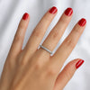 FABLLERY Korean Style Simple Small Zircon Crystal Delicate Fresh Ring
