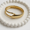 FABLLERY Bracelet Anti-Tarnish Golden Bangle (Adjustable Size)
