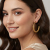 FABLLERY Anti-Tarnish Gold Finish Hoop Earrings for Women | Minimal & Elegant Daily Wear