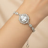 FABLLERY Luxury Anti-Tarnish Crystal Bracelet for Women | Elegant Silver Finish