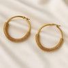 FABLLERY Anti-Tarnish Gold Finish Hoop Earrings for Women | Minimal & Elegant Daily Wear