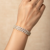 FABLLERY Luxury Anti-Tarnish Crystal Link Bracelet for Women – With Long-Lasting Shine