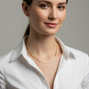 FABLLERY-Minimal Gold Snake Chain Necklace for Women – Anti Tarnish