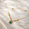 FABLLERY-Premium Anti-Tarnish Geometric Pendant Necklace