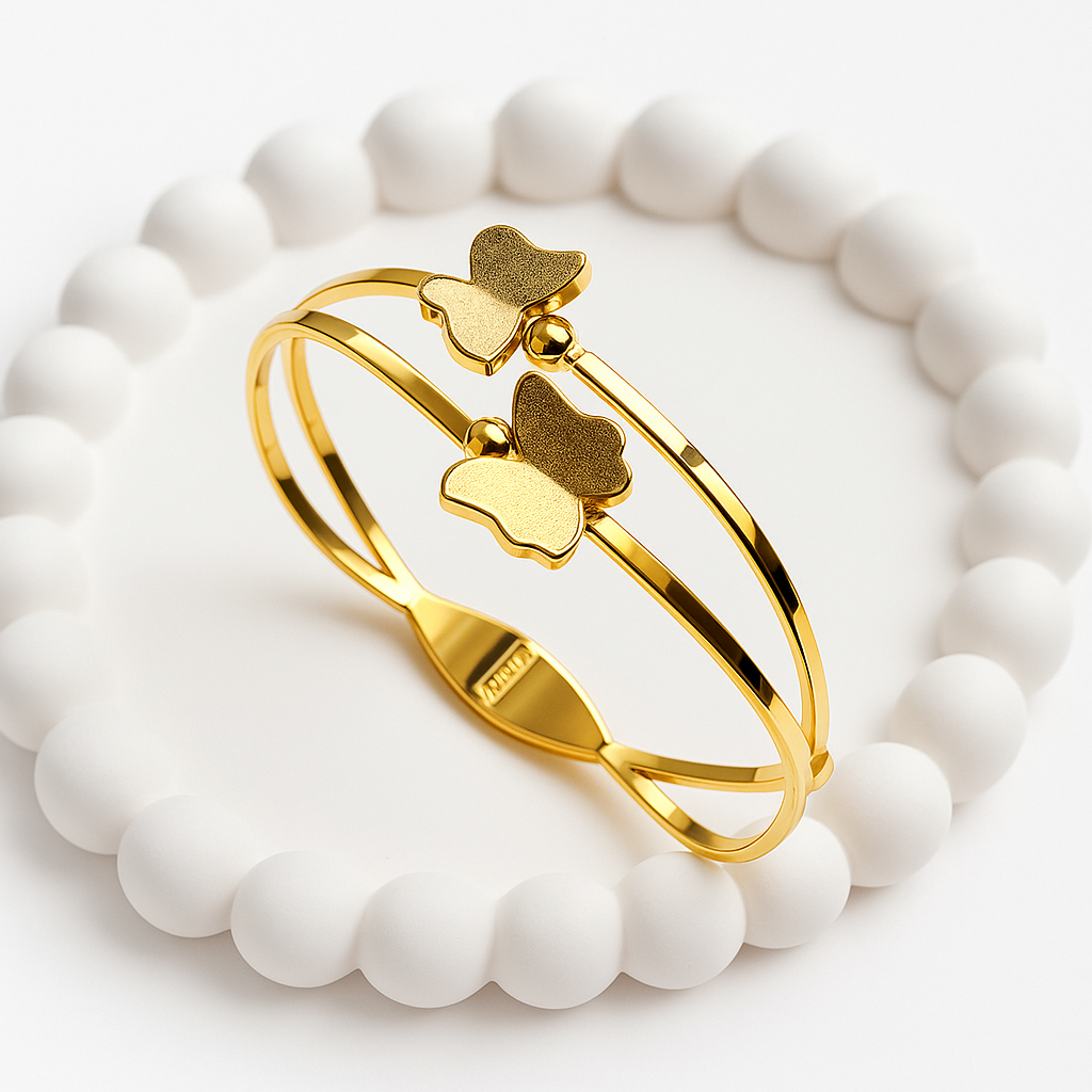 FABLLERY Anti-Tarnish Butterfly Bracelet